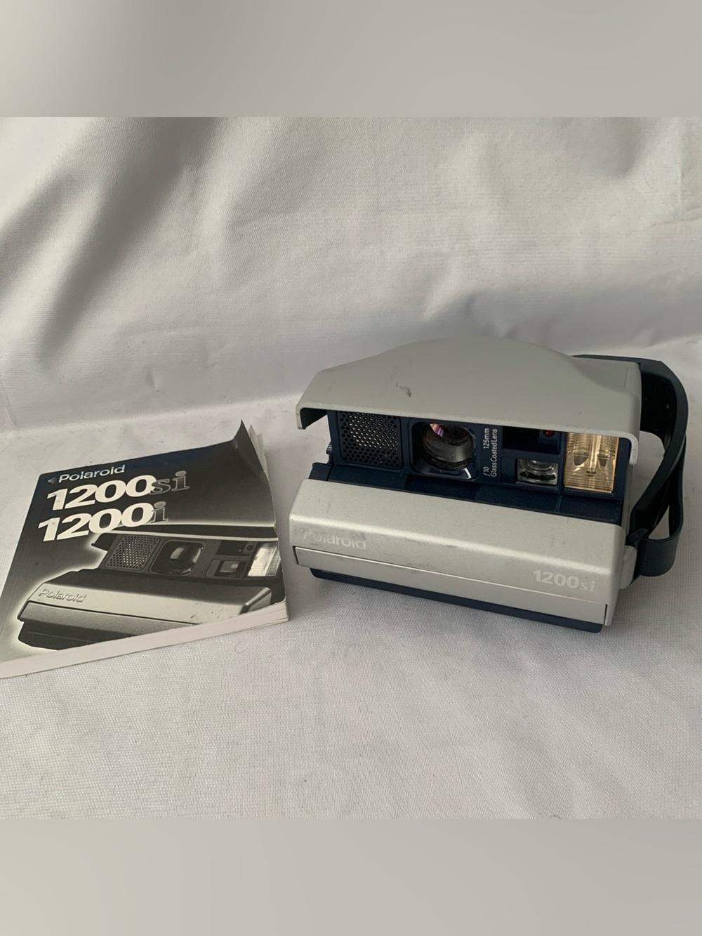 Vintage Polaroid Film Spectra Image 1200SI Camera 125mm Glass Coated Lens Manual